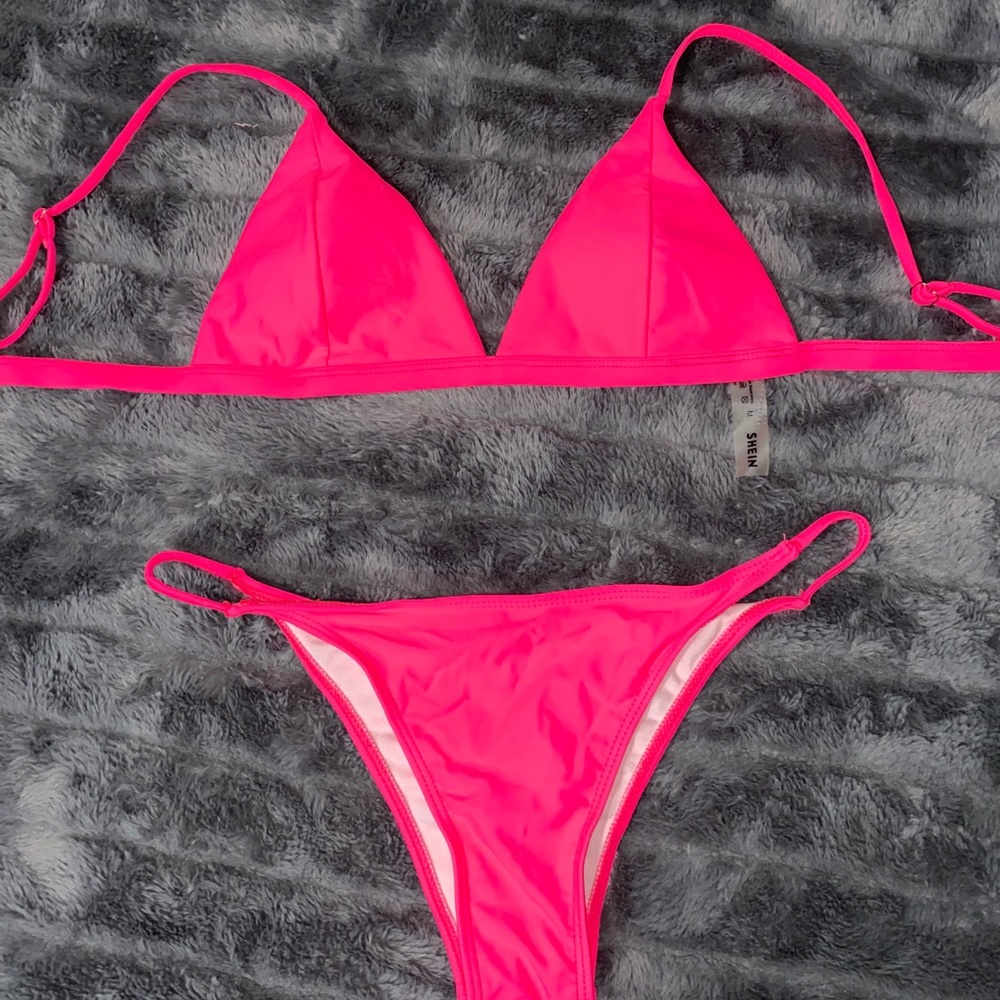 SHEIN VERY BRIGHT PINK bikini